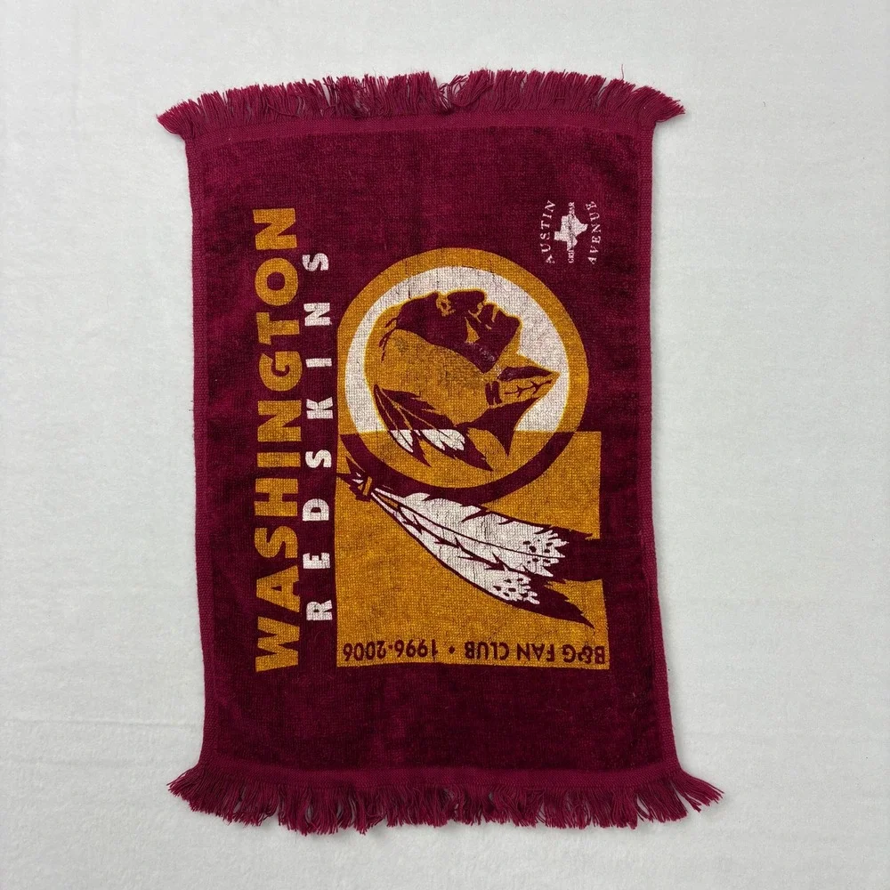Washington Redskins B&G Fan Club 1996-2006 Cotton Hand Towel Burgundy Fringe